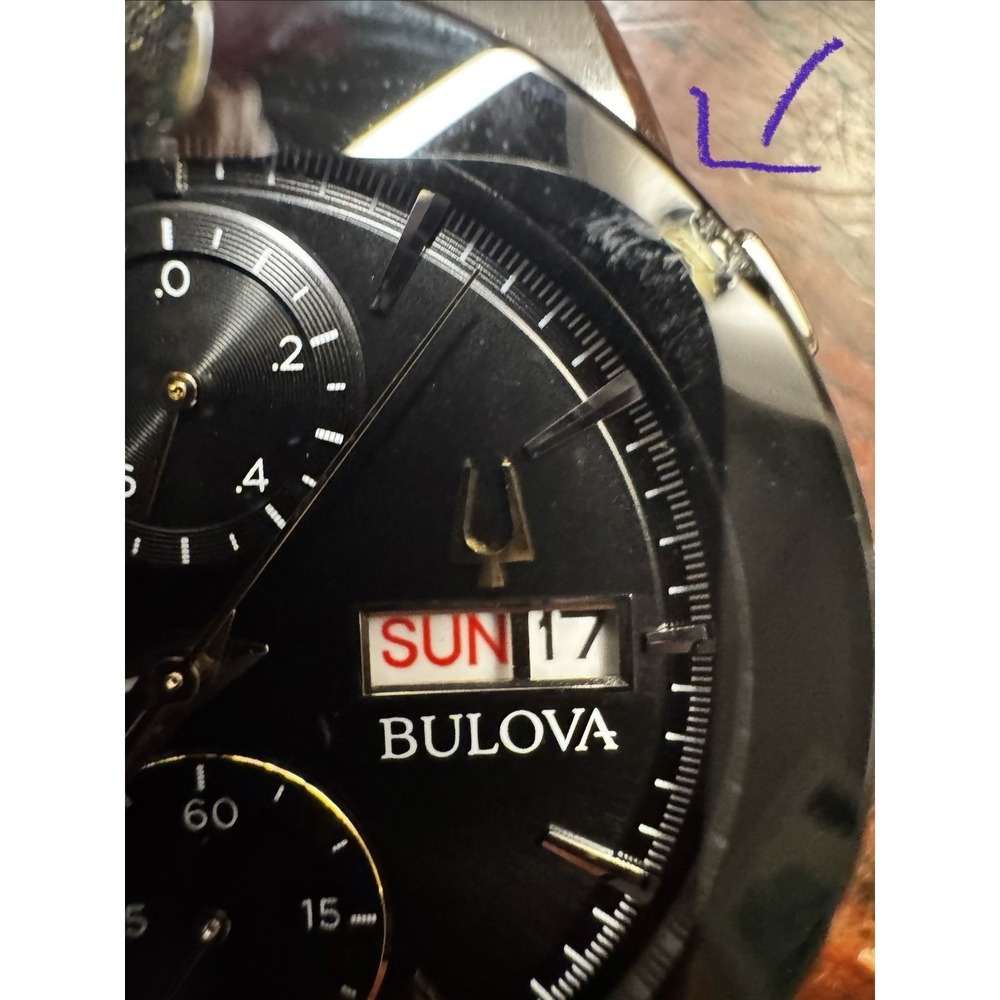Bulova Men's Millennia Chronograph Day Date Quartz Silver Watch 41MM 96C149 - Picture 9 of 13